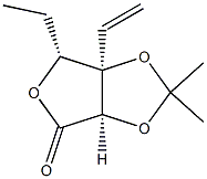 D-ribo-Hexonic acid, 5,6-dideoxy-3-C-ethenyl-2,3-O-(1-methylethylidene)-, gamma-lactone (9CI),499120-95-5,结构式