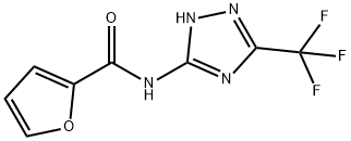2-Furancarboxamide,N-[5-(trifluoromethyl)-1H-1,2,4-triazol-3-yl]-(9CI) Struktur