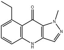 9H-Pyrazolo[4,3-b]quinolin-9-one,8-ethyl-1,4-dihydro-1-methyl-(9CI) Structure