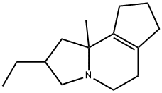 1H-Cyclopent[g]indolizine,2-ethyl-2,3,5,6,7,8,9,9b-octahydro-9b-methyl-(9CI) Struktur