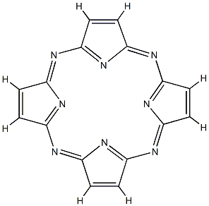 21H,23H-Porphyrazine Struktur