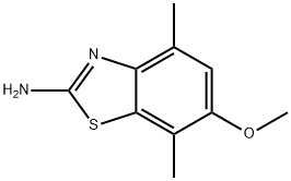 2-Benzothiazolamine,6-methoxy-4,7-dimethyl-(9CI) Struktur