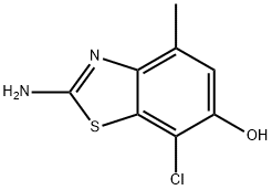 6-Benzothiazolol,2-amino-7-chloro-4-methyl-(9CI) Struktur