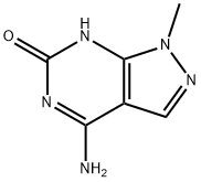 4-Amino-1-methyl-1H-pyrazolo[3,4-d]pyrimidin-6(7H)-one Struktur