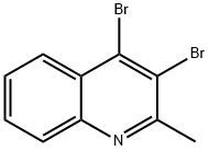 3,4-ジブロモ-2-メチルキノリン 化学構造式