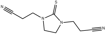 3-[3-(2-cyanoethyl)-2-sulfanylidene-imidazolidin-1-yl]propanenitrile 化学構造式