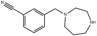 3-(1,4-diazepan-1-ylmethyl)benzonitrile Struktur