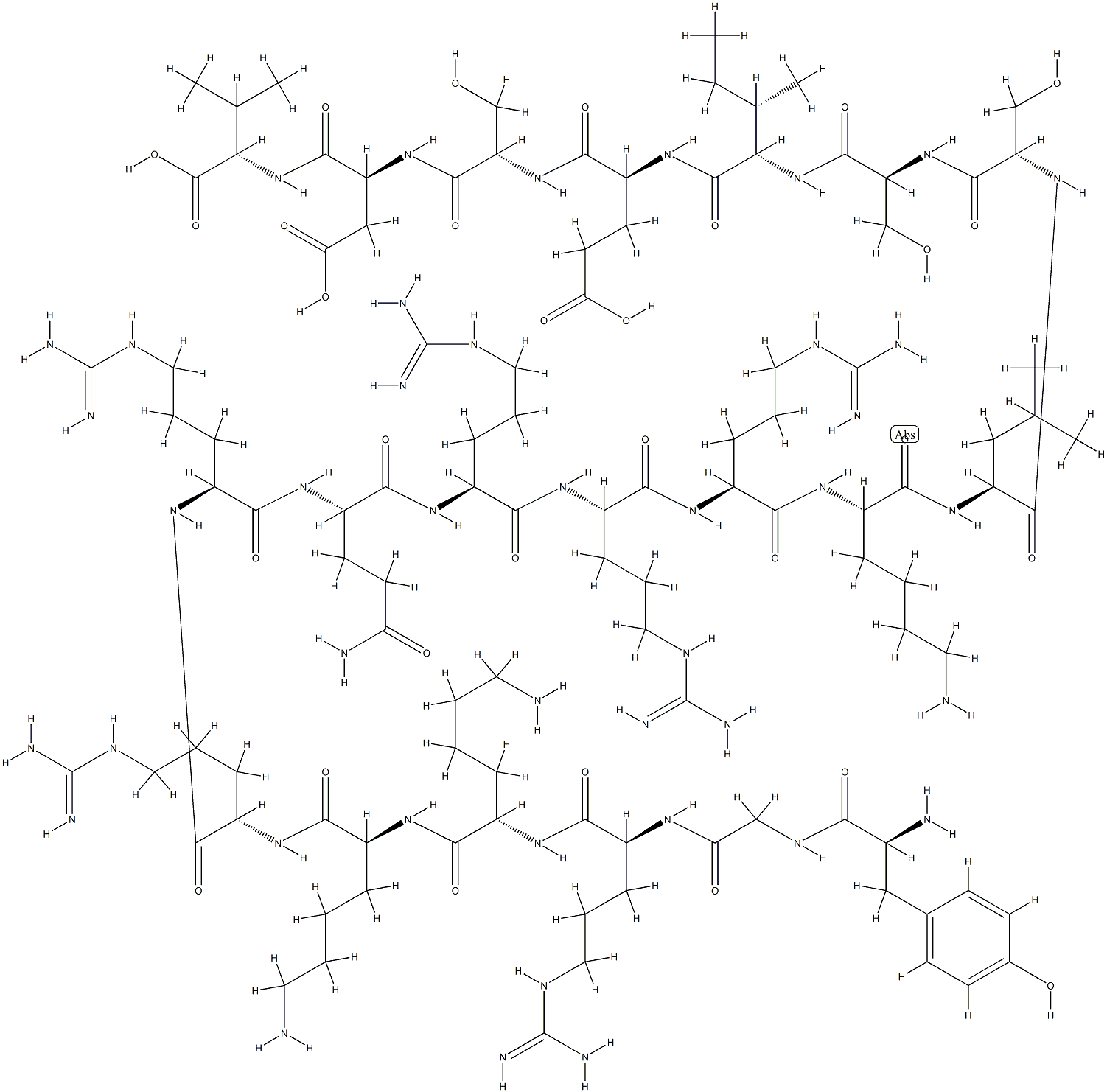 Tat-NR2B9c Structure