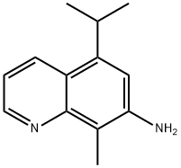 7-Quinolinamine,8-methyl-5-(1-methylethyl)-(9CI) 化学構造式