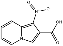 2-Indolizinecarboxylicacid,1-nitro-(9CI) Struktur