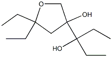 3-Furanmethanol,alpha,alpha,5,5-tetraethyltetrahydro-3-hydroxy-(9CI) Struktur