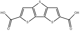 噻吩并[3,2-B]噻吩并[2,2-D]噻吩二羧酸, 502764-53-6, 结构式