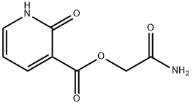 3-Pyridinecarboxylicacid,1,2-dihydro-2-oxo-,2-amino-2-oxoethylester(9CI) Struktur