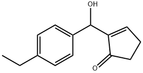 2-Cyclopenten-1-one,2-[(4-ethylphenyl)hydroxymethyl]-(9CI) Structure