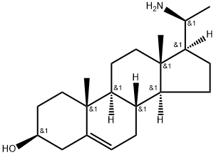 (20S)-20-Aminopregn-5-en-3β-ol Struktur