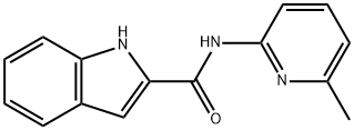 1H-Indole-2-carboxamide,N-(6-methyl-2-pyridinyl)-(9CI) Structure
