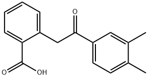 2-(3,4-Dimethyl-β-oxophenethyl)benzoic acid 结构式