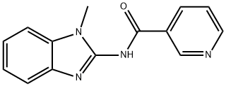3-Pyridinecarboxamide,N-(1-methyl-1H-benzimidazol-2-yl)-(9CI) 结构式