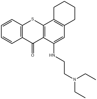 1-(beta-diethylaminoethylamino)-3,4-cyclohexenothiaxanthone Structure