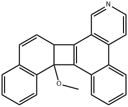 8c,14b-Dihydro-14b-methoxybenzo[f]naphtho[2',1':3,4]cyclobut[1,2-h]isoquinoline 结构式