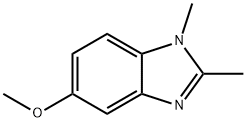 5-甲氧基-1,2-二甲基-1H-苯并咪唑 结构式