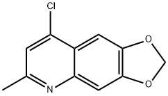 8-chloro-6-methyl[1,3]dioxolo[4,5-g]quinoline(SALTDATA: FREE), 50593-65-2, 结构式