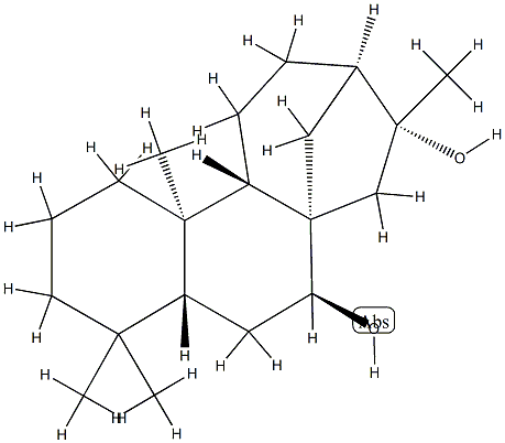 Kaurane-7β,16-diol Structure