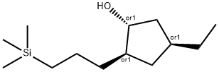 Cyclopentanol, 4-ethyl-2-[3-(trimethylsilyl)propyl]-, (1R,2R,4S)-rel- (9CI) 结构式