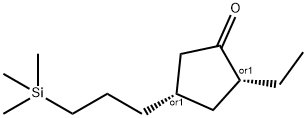 Cyclopentanone, 2-ethyl-4-[3-(trimethylsilyl)propyl]-, (2R,4S)-rel- (9CI)|