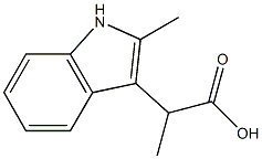 1H-Indole-3-aceticacid,-alpha-,2-dimethyl-(9CI) Structure