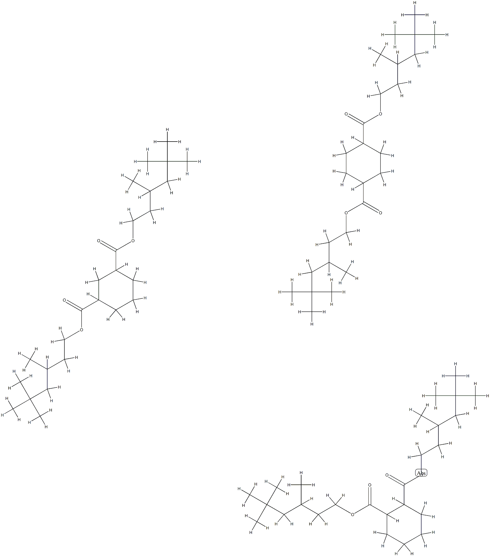 Diisononyl Cyclohexanedicarboxylate (Mixture of isoMers) Structure