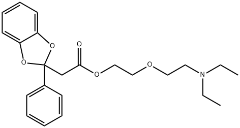 2-(2-Diethylaminoethoxy)ethyl=2-phenyl-1,3-benzodioxole-2-acetate 结构式