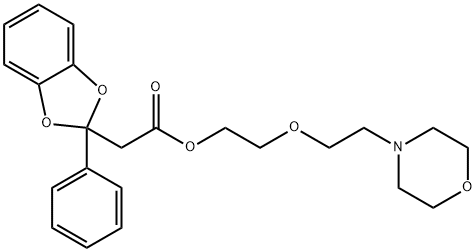 2-(2-Morpholinoethoxy)ethyl=2-phenyl-1,3-benzodioxole-2-acetate Structure