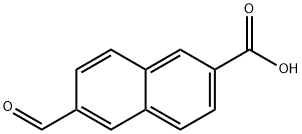 6-甲酰基-2-萘甲酸 结构式