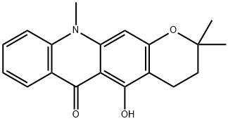 3,4-dihydroisonoracronycine Struktur