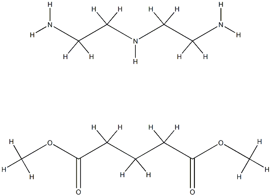 Pentanedioic acid, dimethyl ester, polymer with N-(2-aminoethyl)-1,2-ethanediamine Struktur