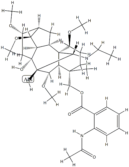 洋翠雀鹼,509-17-1,结构式