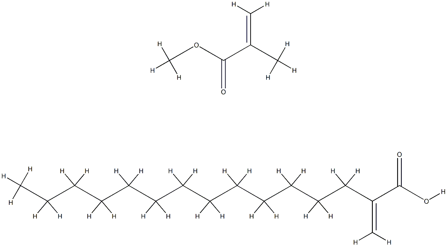 甲基丙烯酸十三烷酯、甲基丙烯酸甲酯的聚合物 结构式