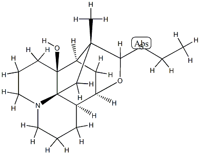 8-Deoxo-8-(ethylthio)-10,11-dihydroannotine Struktur