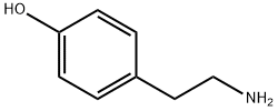 对羟基苯乙胺,51-67-2,结构式