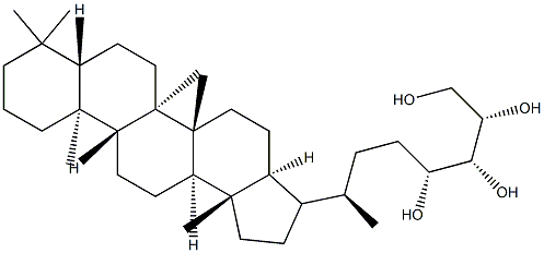 32,33,34,35-bacteriohopanetetrol Struktur