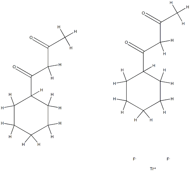 difluorobis(1-phenyl-1,3-butanedionato)titanium (IV) Structure