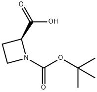 1-Boc-L-azetidine-2-carboxylic acid Struktur