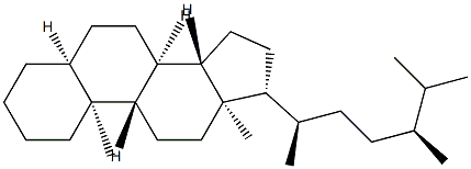5β-エルゴスタン 化学構造式