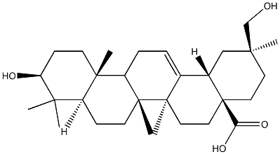 3β,30-Dihydroxyolean-12-en-28-oic acid Struktur