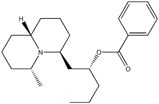(αR,4S,9aβ)-Octahydro-6α-methyl-α-propyl-2H-quinolizine-4-ethanol benzoate 结构式