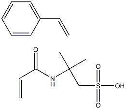2-甲基-2-[(1-氧代-2-丙烯基)氨基]-1-丙烷磺酸与乙烯基苯的聚合物,51121-85-8,结构式