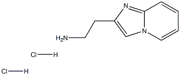 Imidazo[1,2-a]pyridine-2-ethanamine, hydrochloride (1:2) Structure