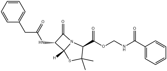 benzamidomethyl benzylpenicillinate Structure