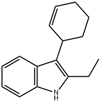 1H-Indole,3-(2-cyclohexen-1-yl)-2-ethyl-(9CI) Structure